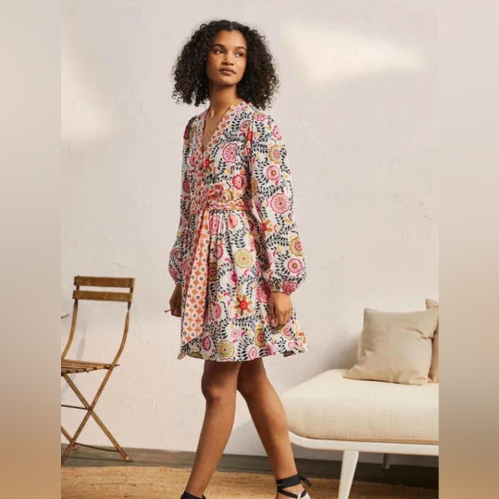 Boden Notch Neck Cotton Dress - like new condition